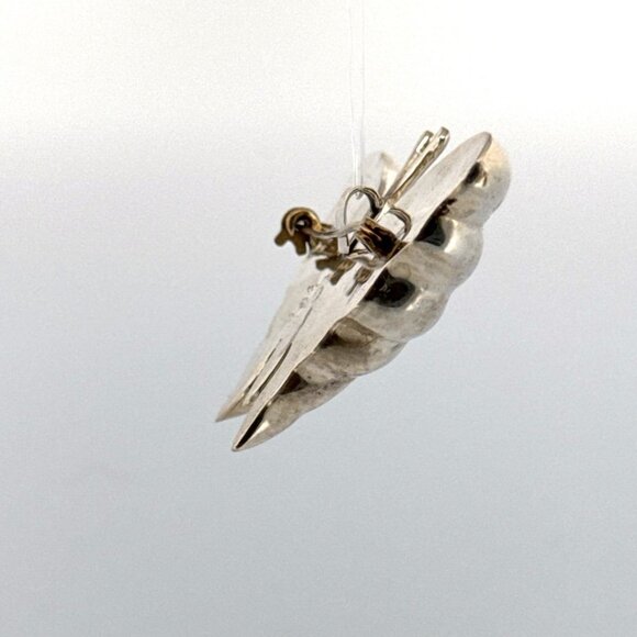 Estate Sterling Silver 925 Butterfly Brooch Pin TC-75 Mexico Vintage Jewelry 21. - Picture 2 of 8